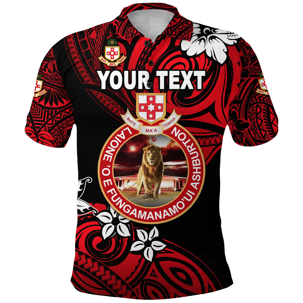 Custom Kolisi Tonga Polo Shirt Mate Maa Tonga Unique Vibes Lion - Polynesian Pride