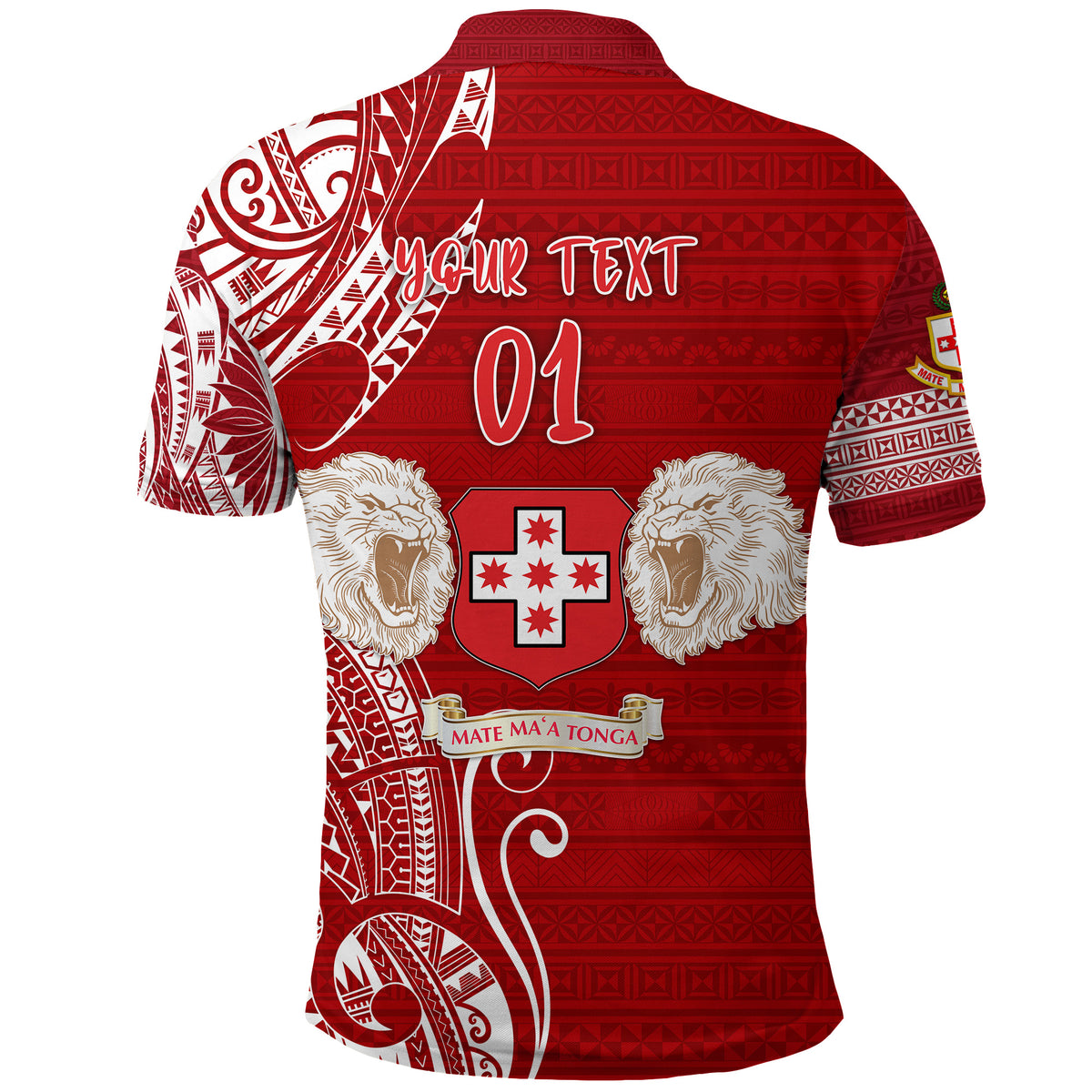 Custom Kolisi Tonga Mate Maa Tonga Polo Shirt Laione Ashburton Old Boys, Custom Text and Number LT8 - Polynesian Pride