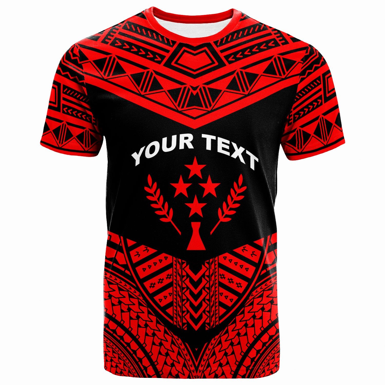 Kosrae Custom T Shirt Tribal Pattern Cool Style Red Color Unisex Red - Polynesian Pride