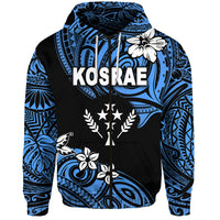 FSM Kosrae Zip Hoodie Unique Vibes Blue LT8 - Polynesian Pride