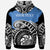 Kosrae Custom Hoodie Ethnic Style With Round Black White Pattern - Polynesian Pride