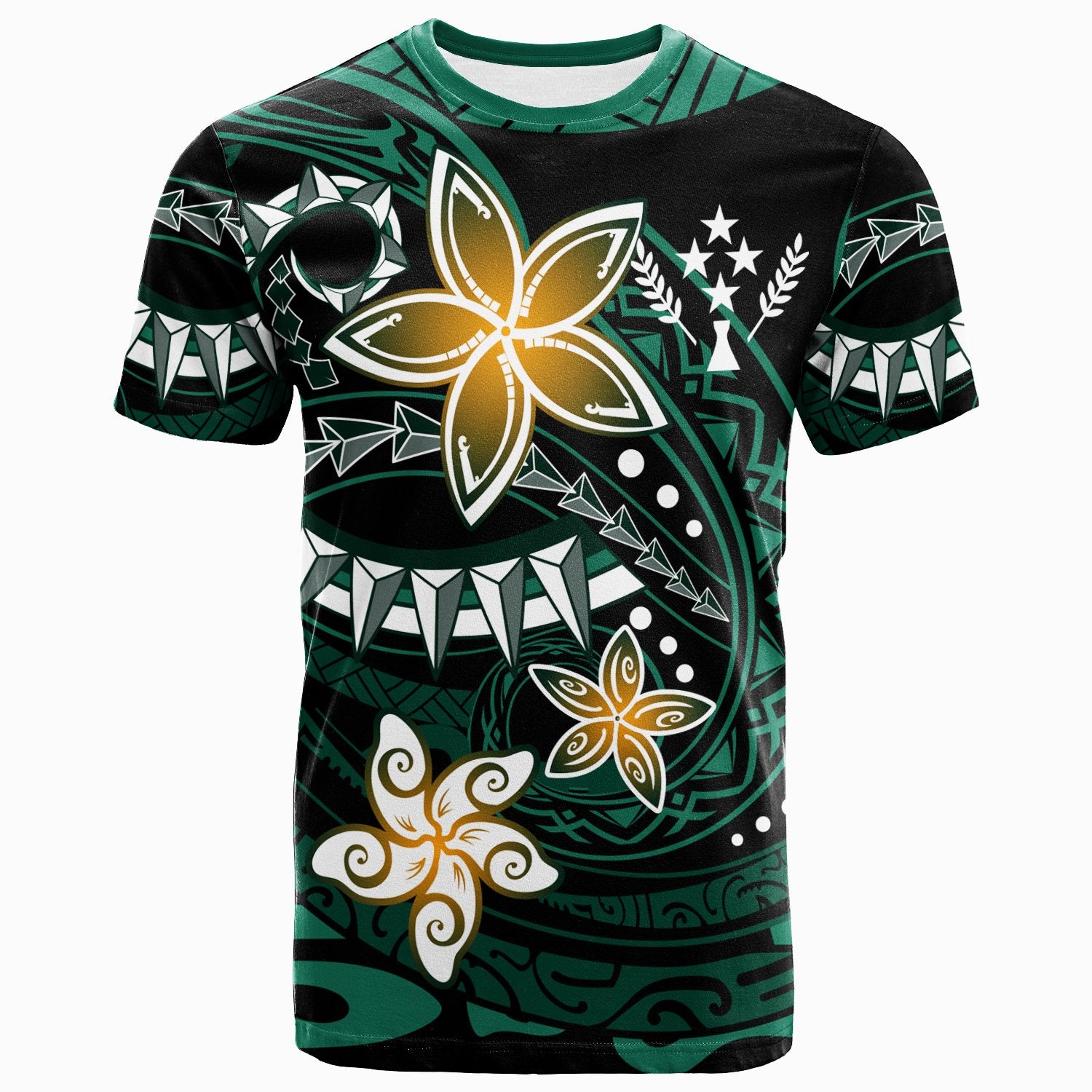 Kosrae T Shirt Spring Style Black Color Unisex Black - Polynesian Pride