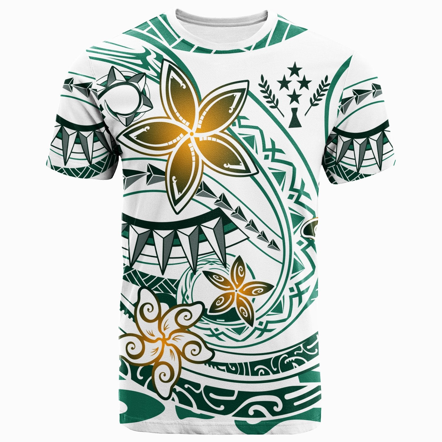 Kosrae T Shirt Spring Style White Color Unisex White - Polynesian Pride