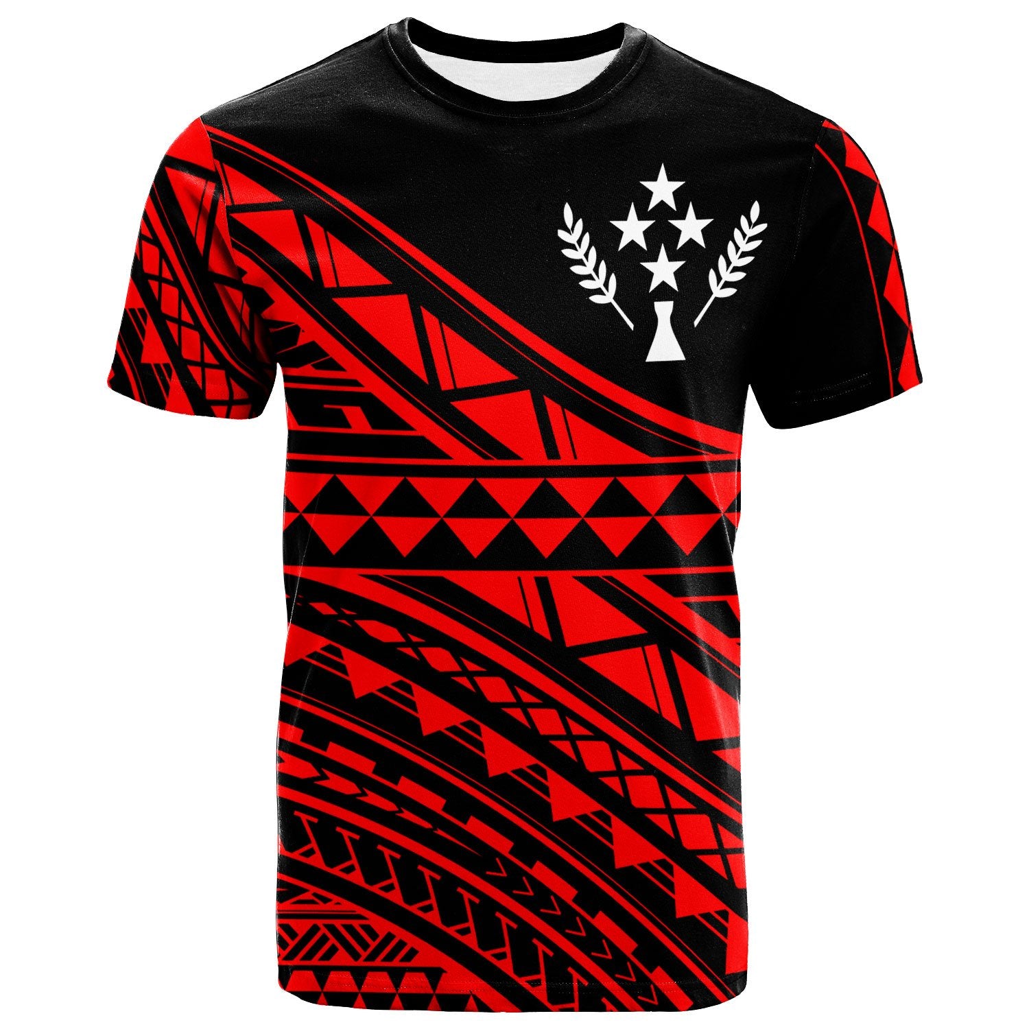 Kosrae Custom T Shirt Special Polynesian Ornaments Red Color Unisex Red - Polynesian Pride