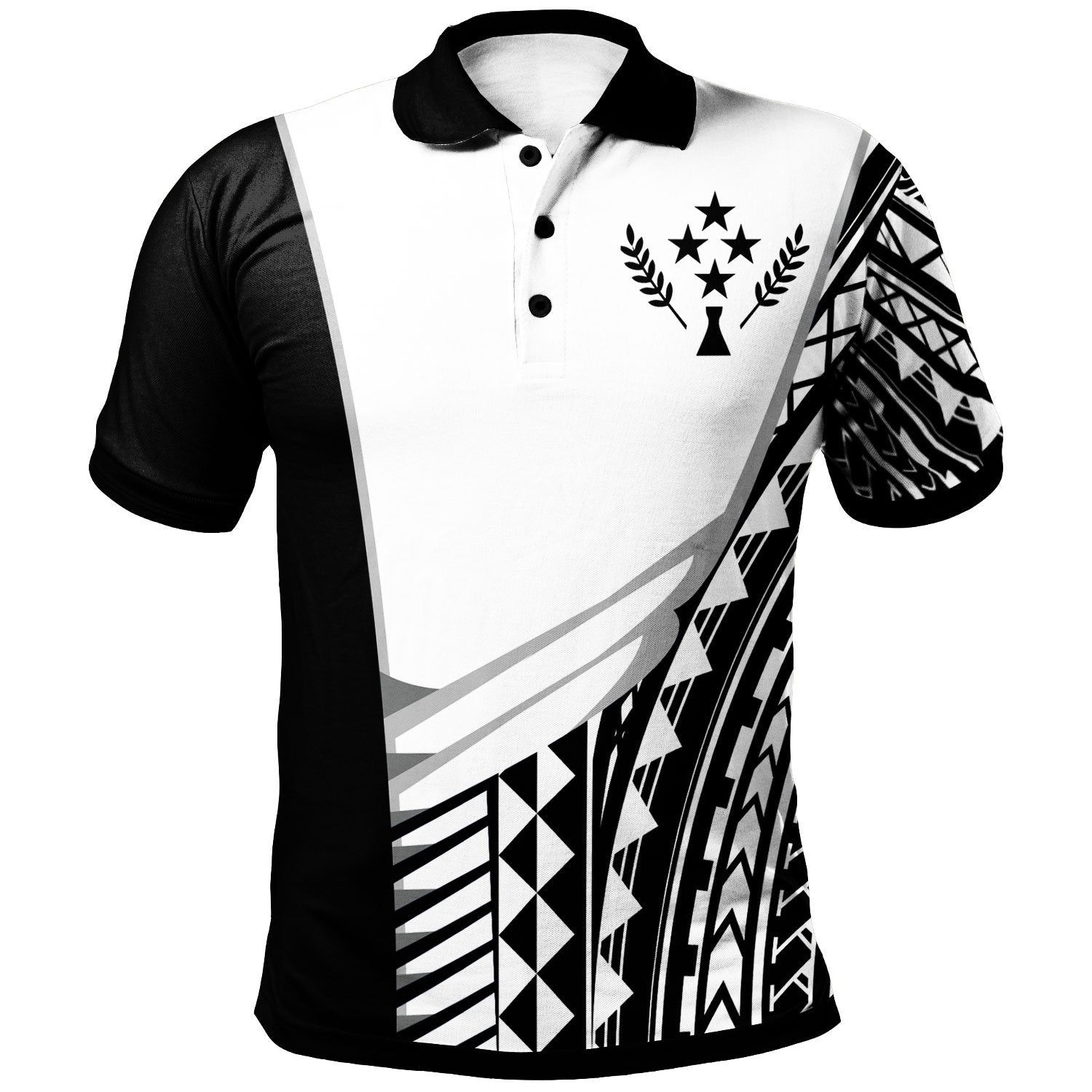 Kosrae Custom Polo Shirt Athletes Style Unisex White - Polynesian Pride