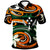 Kosrae Polo Shirt Vortex Style Unisex Orange - Polynesian Pride