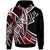 Kosrae Hoodie Tribal Flower Special Pattern Red Color Unisex Red - Polynesian Pride