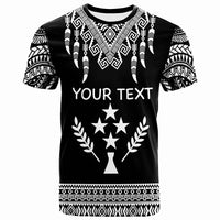 Kosrae Custom T Shirt Tooth Shaped Necklace Pattern Unisex Black - Polynesian Pride