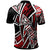 Kosrae Polo Shirt Tribal Flower Special Pattern Red Color - Polynesian Pride