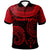 Kosrae Custom Polo Shirt Unique Serrated Texture Red Unisex Red - Polynesian Pride