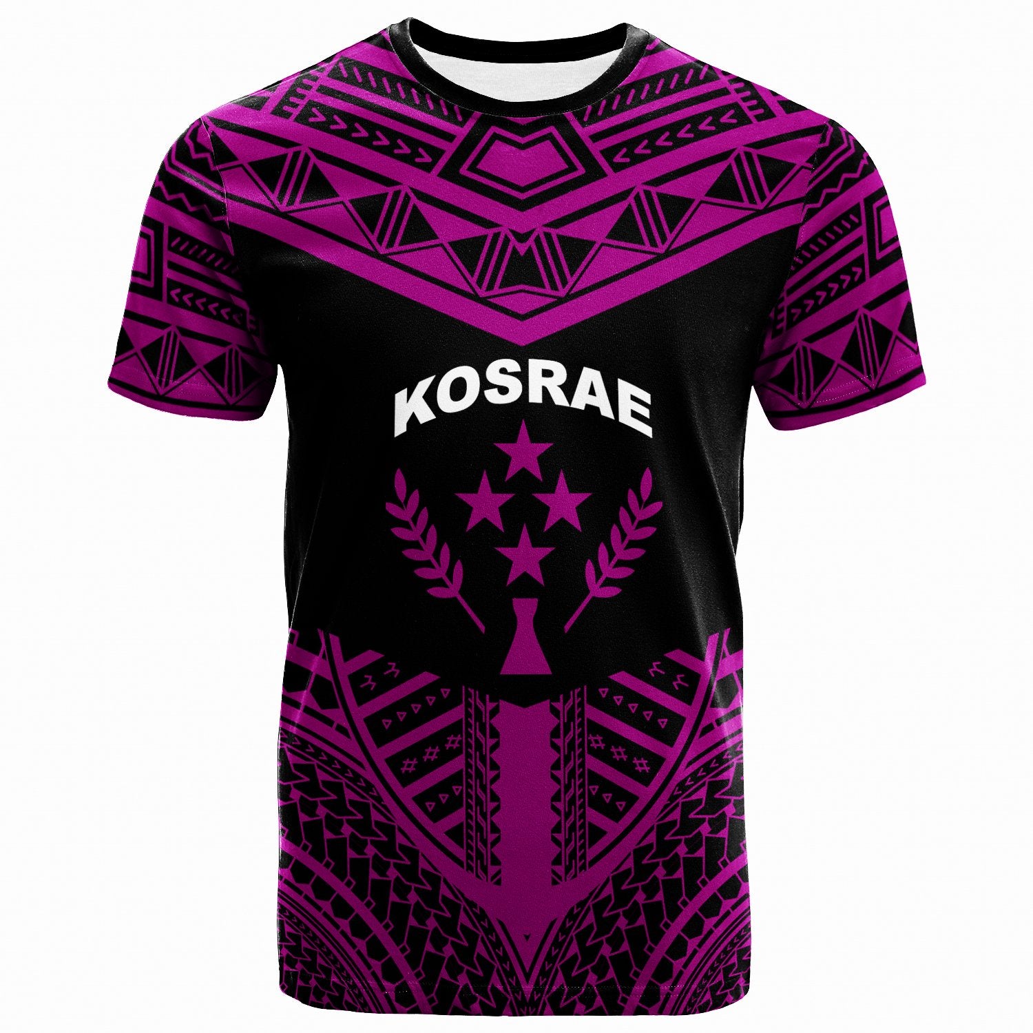 Kosrae T Shirt Tribal Pattern Cool Style Purple Color Unisex Purple - Polynesian Pride