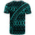 Fiji Custom T Shirt Blue Tribal Seamless Special Pattern - Polynesian Pride