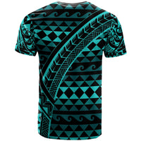 Guam Custom T Shirt Blue Tribal Seamless Special Pattern - Polynesian Pride