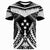 Kosrae T Shirt Tooth Shaped Necklace Texture Unisex Black - Polynesian Pride