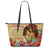 Hawaii Happy Mother Day Leather Tote - Love Style - AH Orange - Polynesian Pride