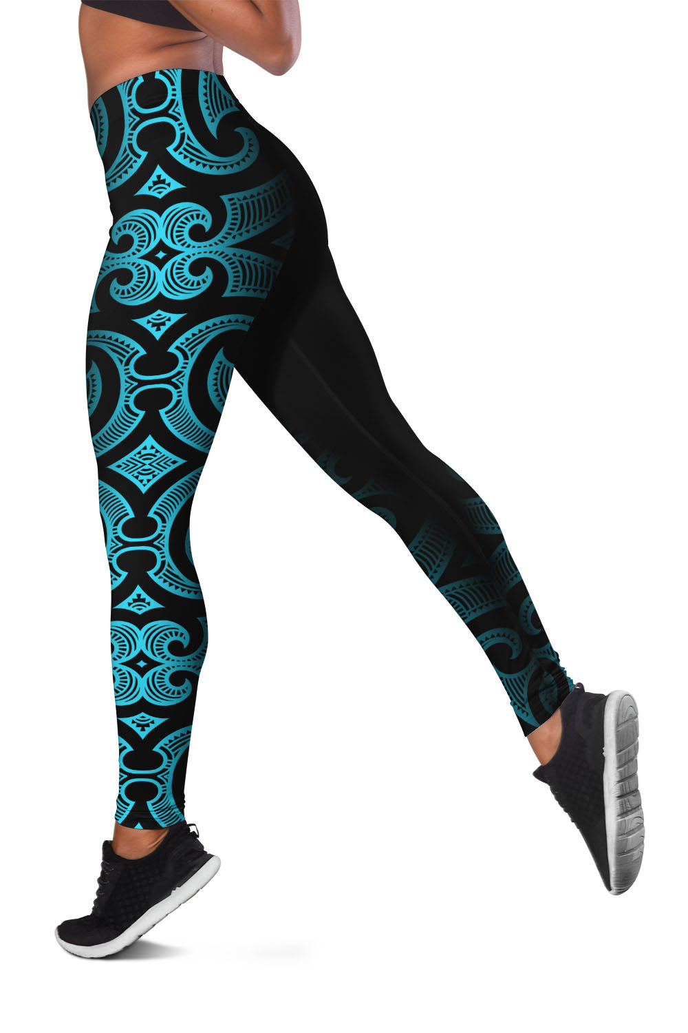 Maori Legging Blue Style LT6 Blue - Polynesian Pride