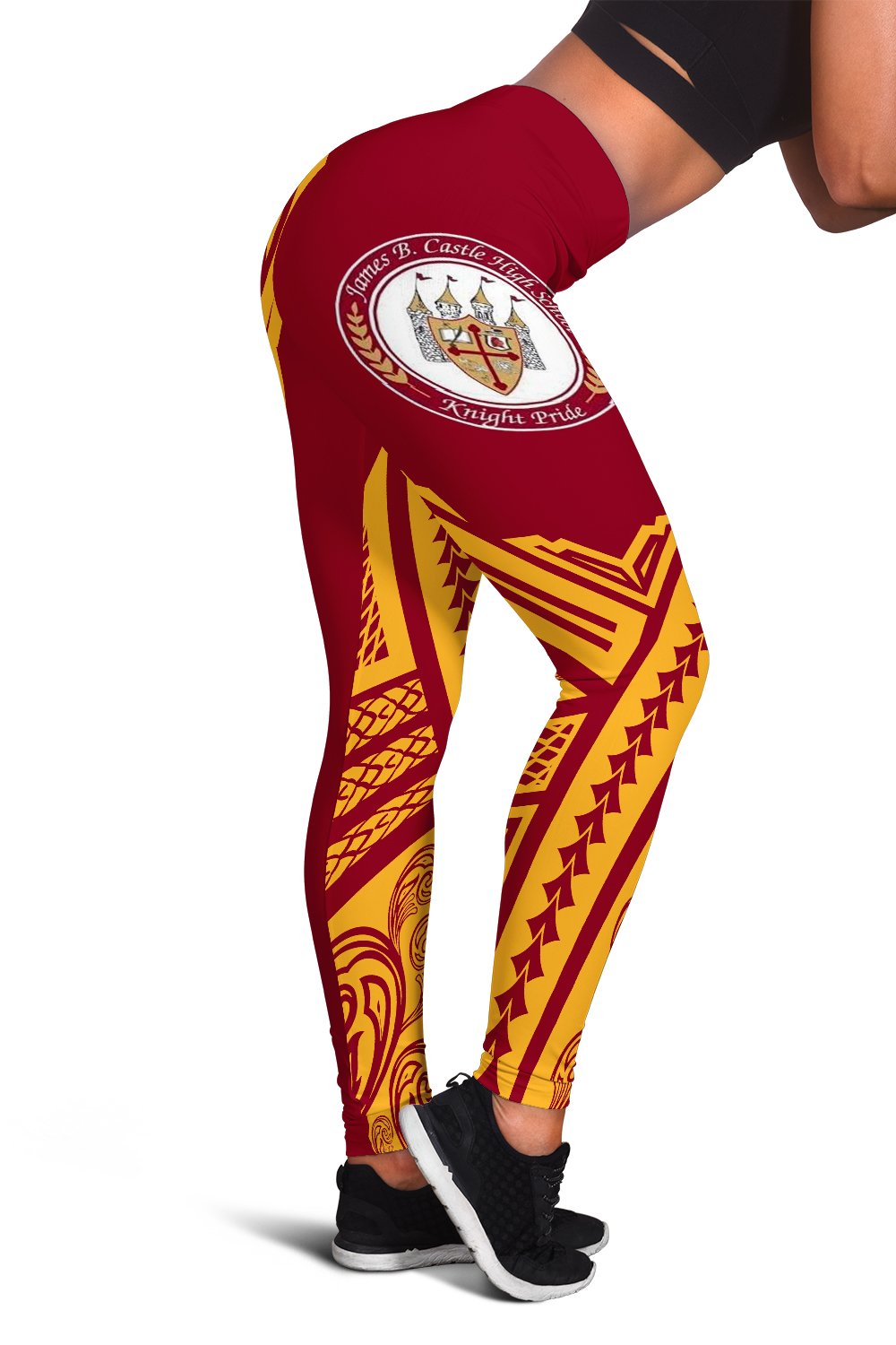 Hawaii - Castle High Leggings - AH Red - Polynesian Pride