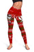 Hawaii Christmas Santa Claus Surf Leggings - Fun Style - AH Red - Polynesian Pride