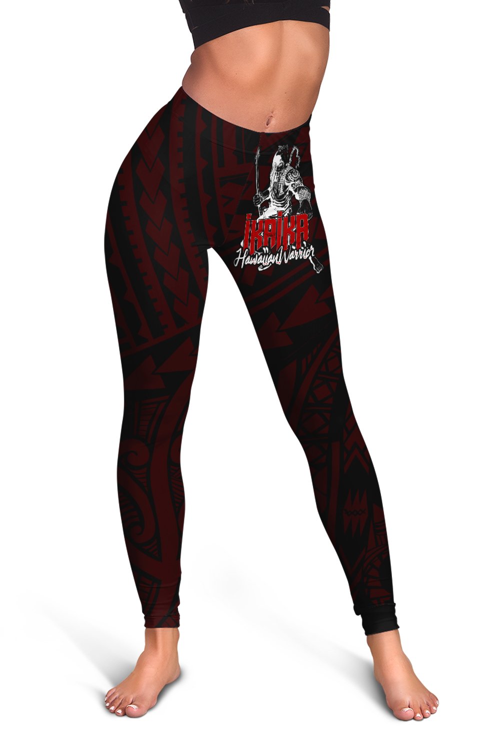 Hawaii Ikaika Polynesian Leggings - Be Strong - AH Black - Polynesian Pride