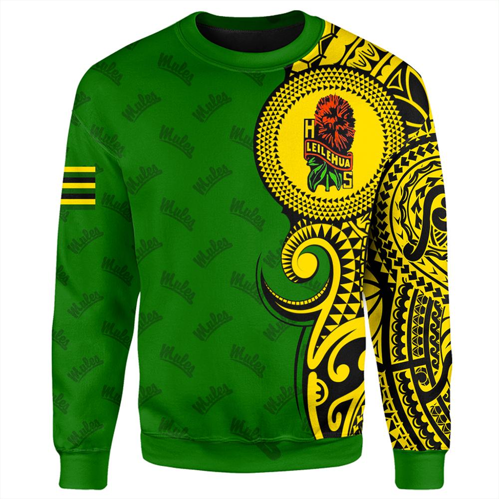 (Personalized) Hawaii - Leilehua High Tribal Kakau Sweatshirt - AH - Polynesian Pride