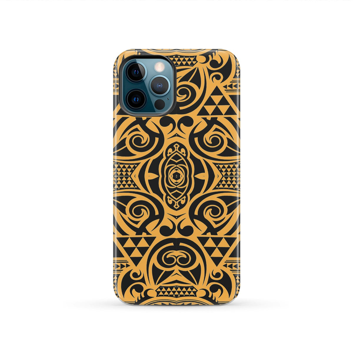 Polynesian Tough Case Yellow Black iPhone 12 Pro - Polynesian Pride