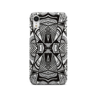 Polynesian Tribal Phone Case White And Black iPhone Xr - Polynesian Pride