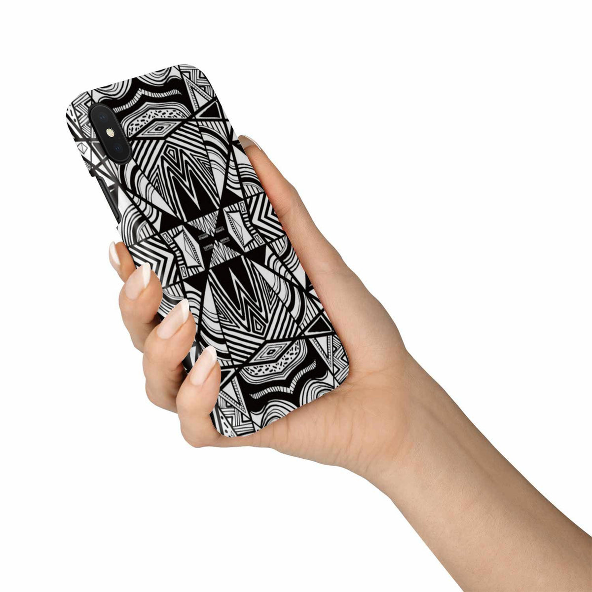 Polynesian Tribal Phone Case White And Black - Polynesian Pride