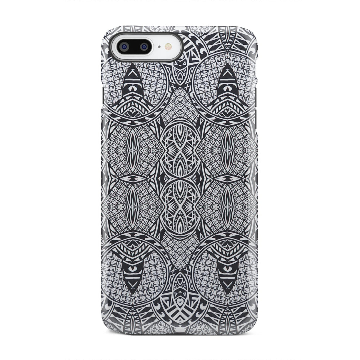 Polynesian Tough Case Black And White iPhone 7 Plus - Polynesian Pride