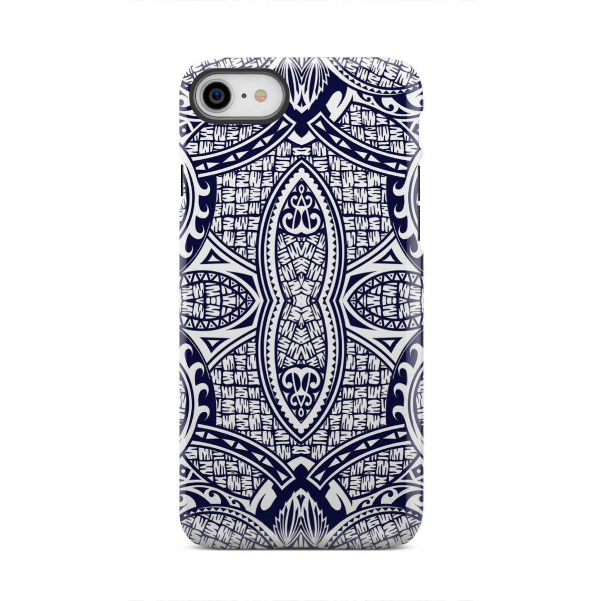 Polynesian Tough Case Blue And White iPhone 8 - Polynesian Pride