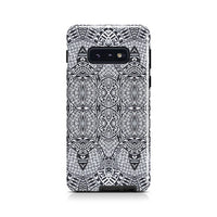 Polynesian Tough Case Black And White Samsung Galaxy S10e - Polynesian Pride