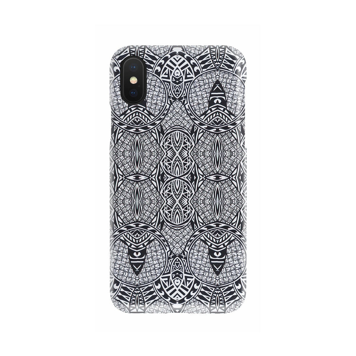 Polynesian Phone Case Black And White - Polynesian Pride