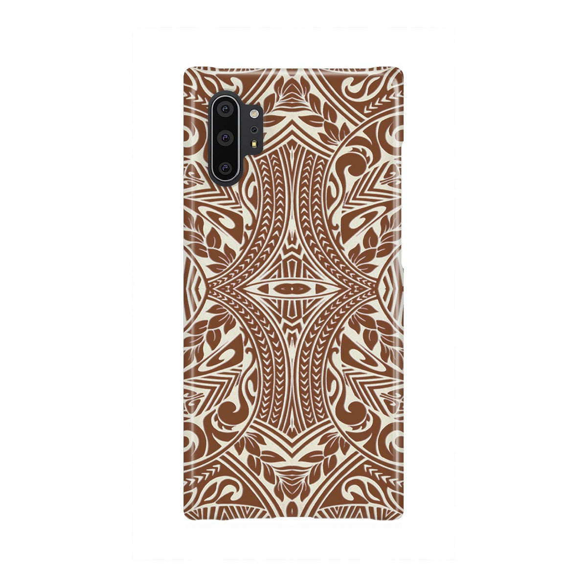 Polynesian Tribal Phone Case Brown Samsung Galaxy Note 10 Plus - Polynesian Pride