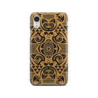 Polynesian Phone Case Yellow Black iPhone Xr - Polynesian Pride