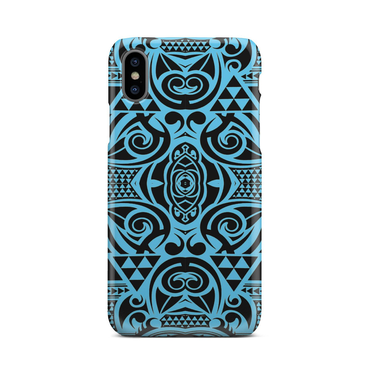 Polynesian Phone Case Grown Blue White iPhone X - Polynesian Pride