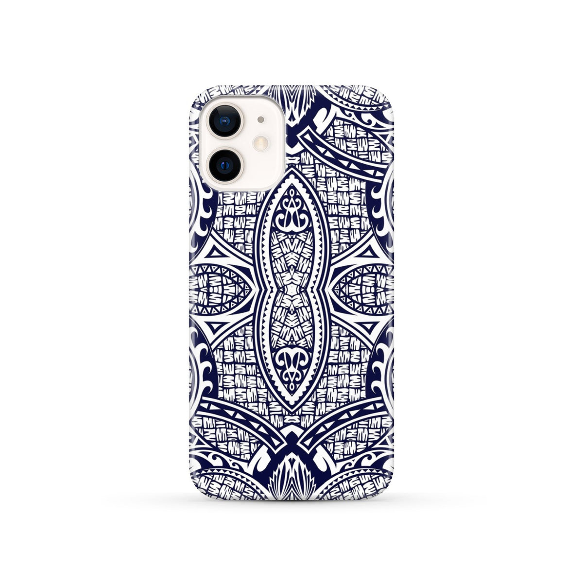 Polynesian Phone Case Blue And White iPhone 12 - Polynesian Pride