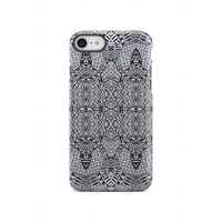 Polynesian Tough Case Black And White iPhone SE 2020 - Polynesian Pride