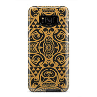 Polynesian Tough Case Yellow Black Samsung Galaxy S8 Plus - Polynesian Pride