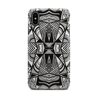 Polynesian Tribal Tough Case White And Black iPhone Xs Max - Polynesian Pride