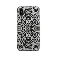 Polynesian Tribal Phone Case Black White iPhone Xs Max - Polynesian Pride