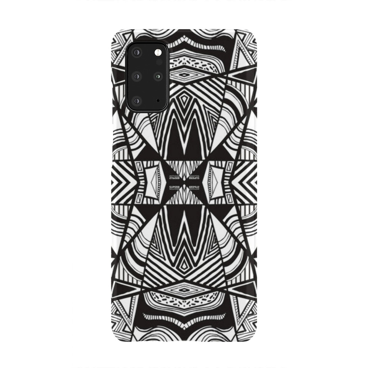 Polynesian Tribal Phone Case White And Black Samsung Galaxy S20 Plus - Polynesian Pride