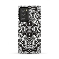 Polynesian Tribal Tough Case White And Black Samsung Galaxy Note 20 Ultra - Polynesian Pride
