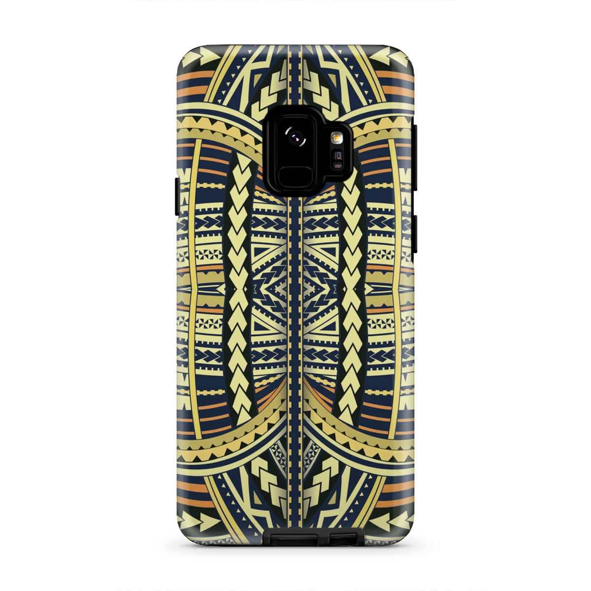 Polynesian Tough Case Yellow Samsung Galaxy S9 - Polynesian Pride