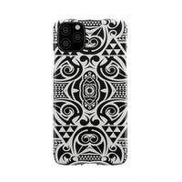 Polynesian Tribal Phone Case Black White iPhone 11 Pro Max - Polynesian Pride