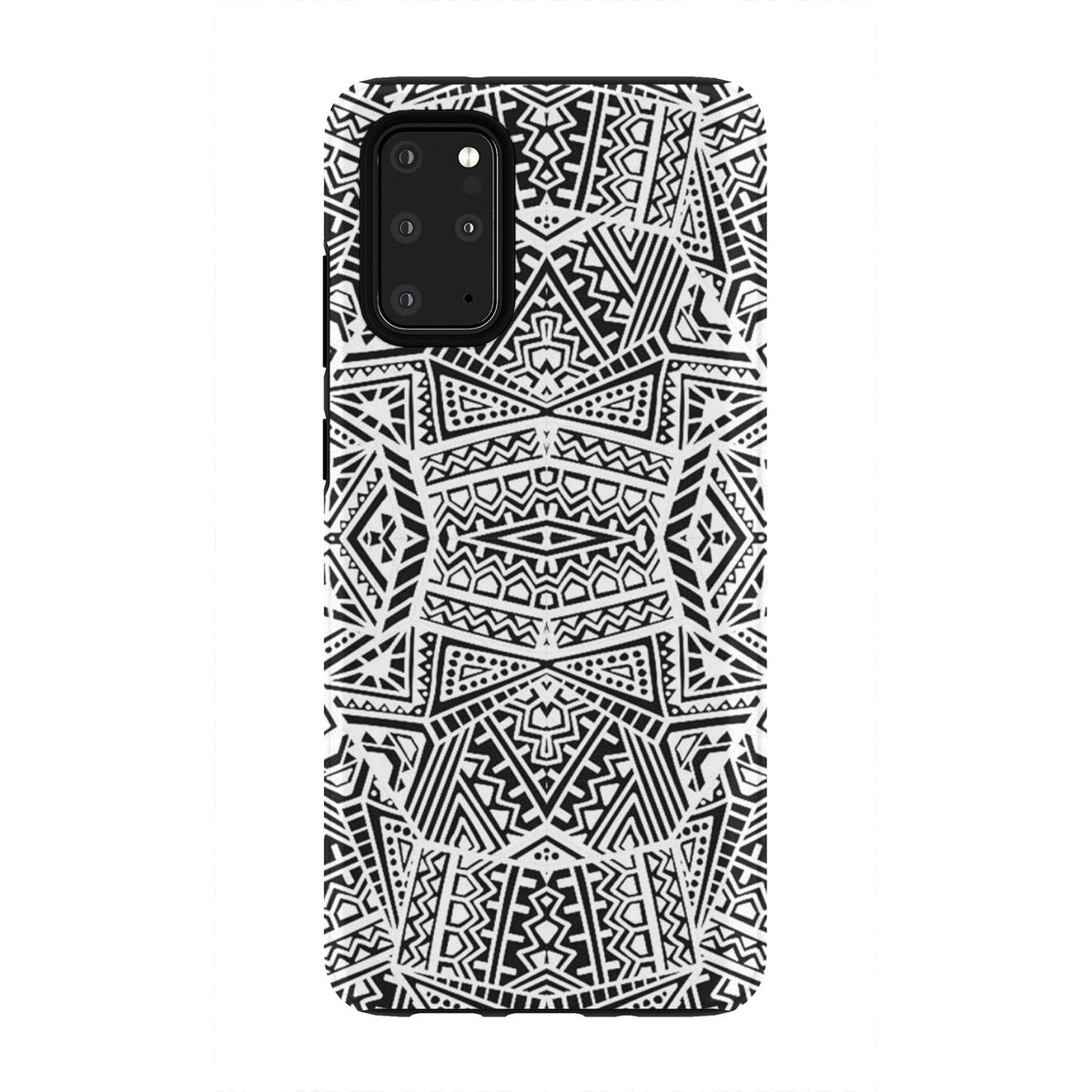 Polynesian Tough Case White And Black Samsung Galaxy S20 Plus - Polynesian Pride
