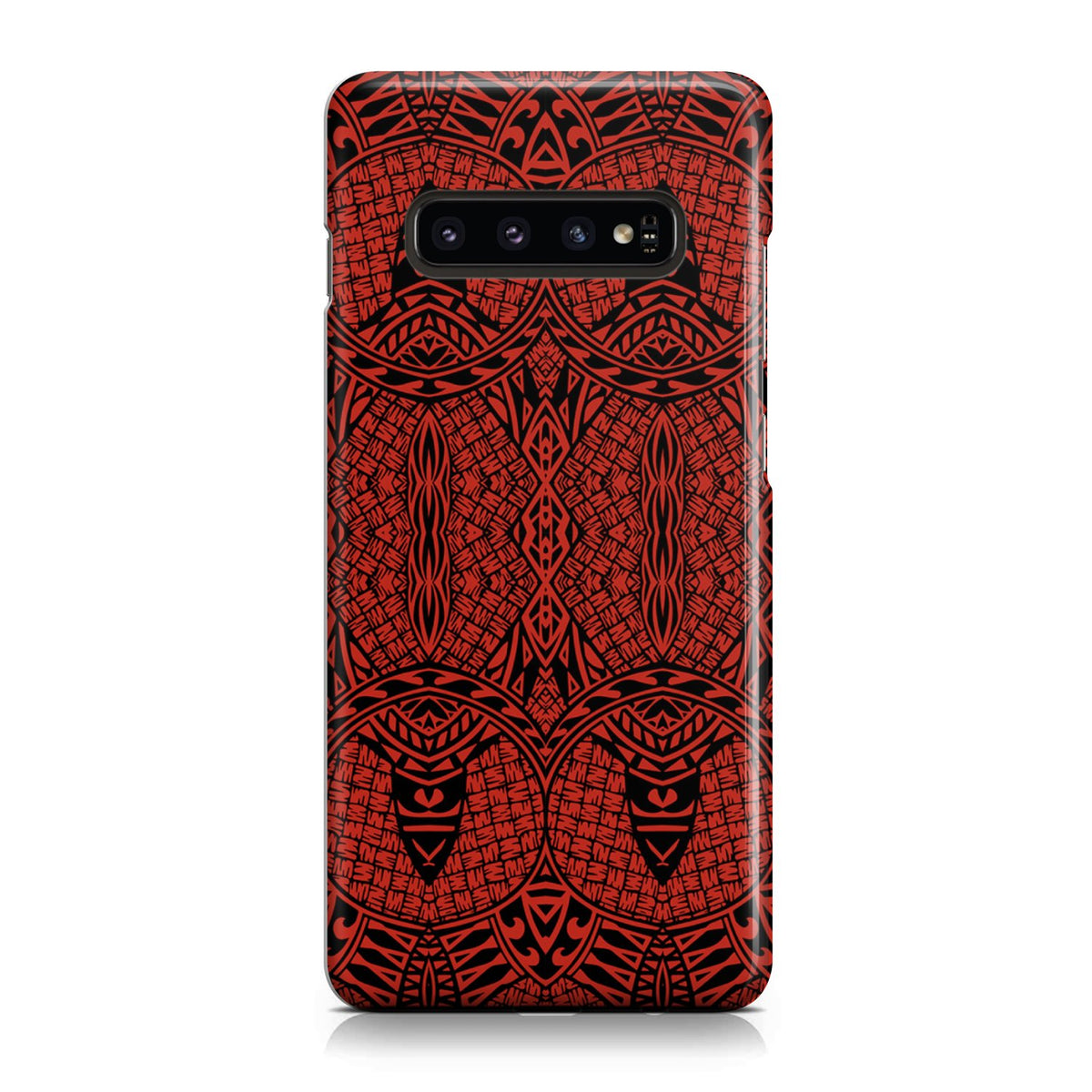 Polynesian Phone Case Red Samsung Galaxy S10 - Polynesian Pride