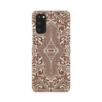 Polynesian Tribal Phone Case Brown Samsung Galaxy S20 - Polynesian Pride