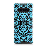 Polynesian Tough Case Grown Blue White Samsung Galaxy S10 - Polynesian Pride