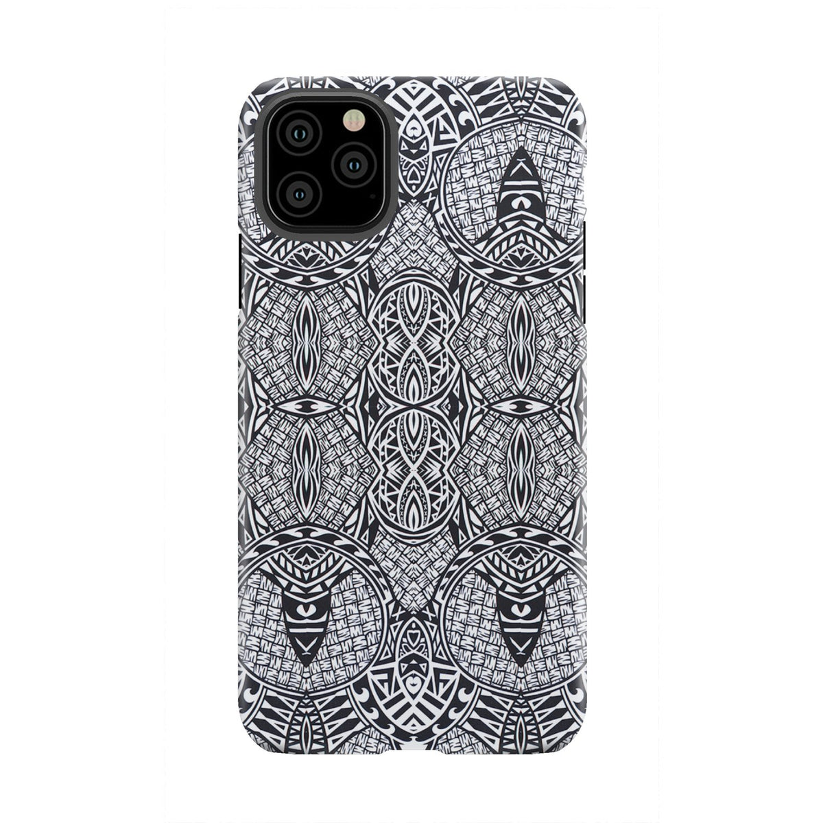 Polynesian Tough Case Black And White iPhone 11 Pro Max - Polynesian Pride