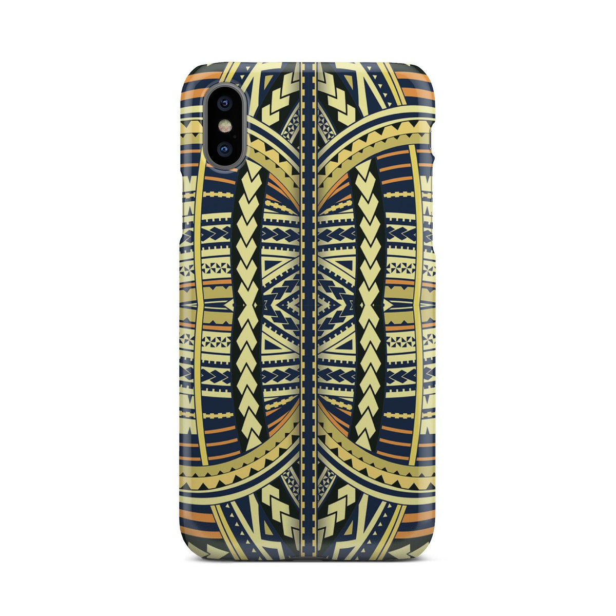 Polynesian Phone Case Yellow iPhone Xs - Polynesian Pride