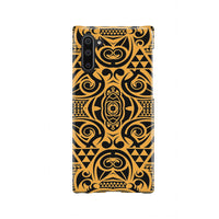 Polynesian Phone Case Yellow Black Samsung Galaxy Note 10 - Polynesian Pride